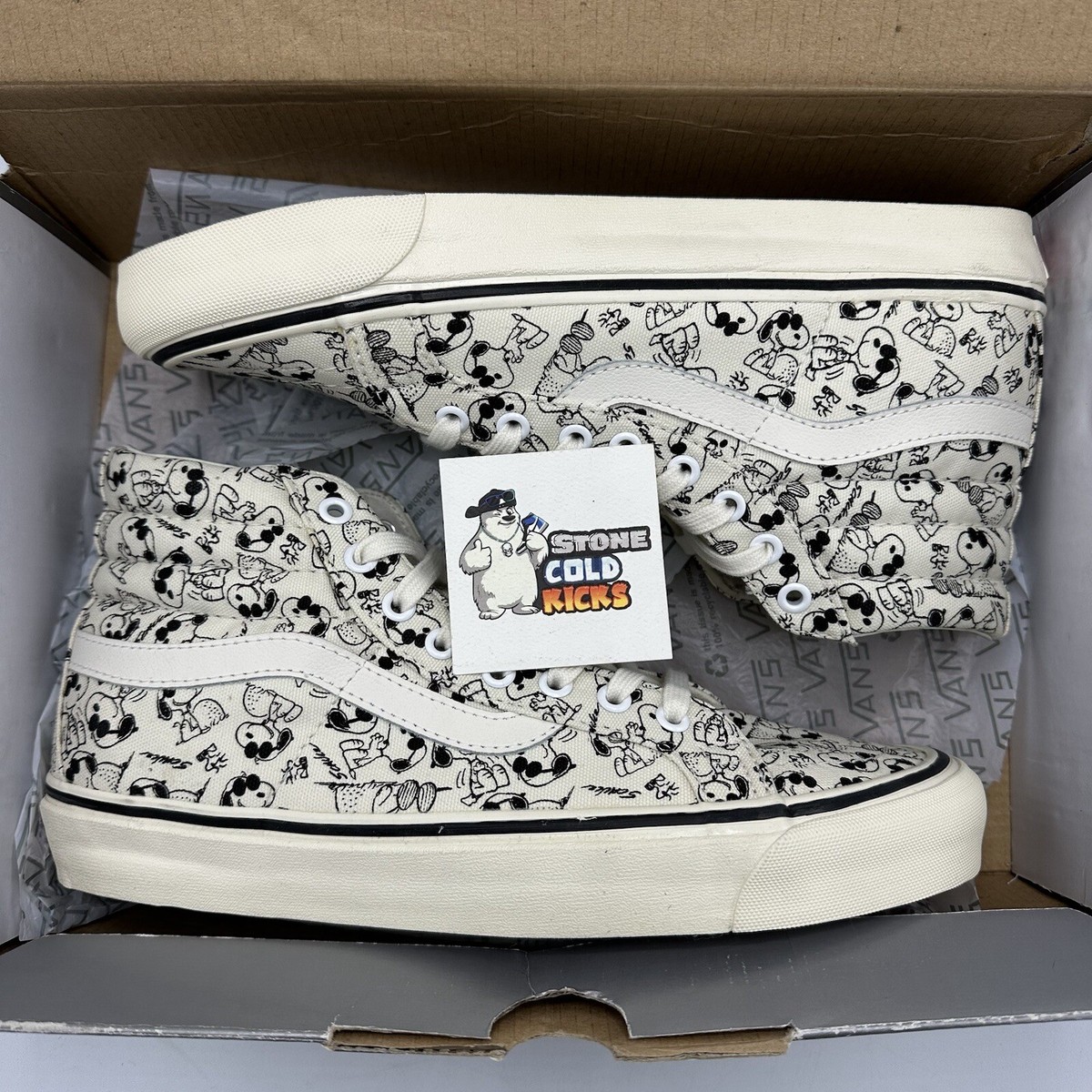 Vans Camp Snoopy OG SK8 Hi LX - Size 9.5 VN-0OZEDD6 Peanuts