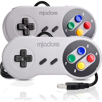 Retro USB Controller für SNES/NES   Kompatibel mit Windows, Mac & Raspberry Pi