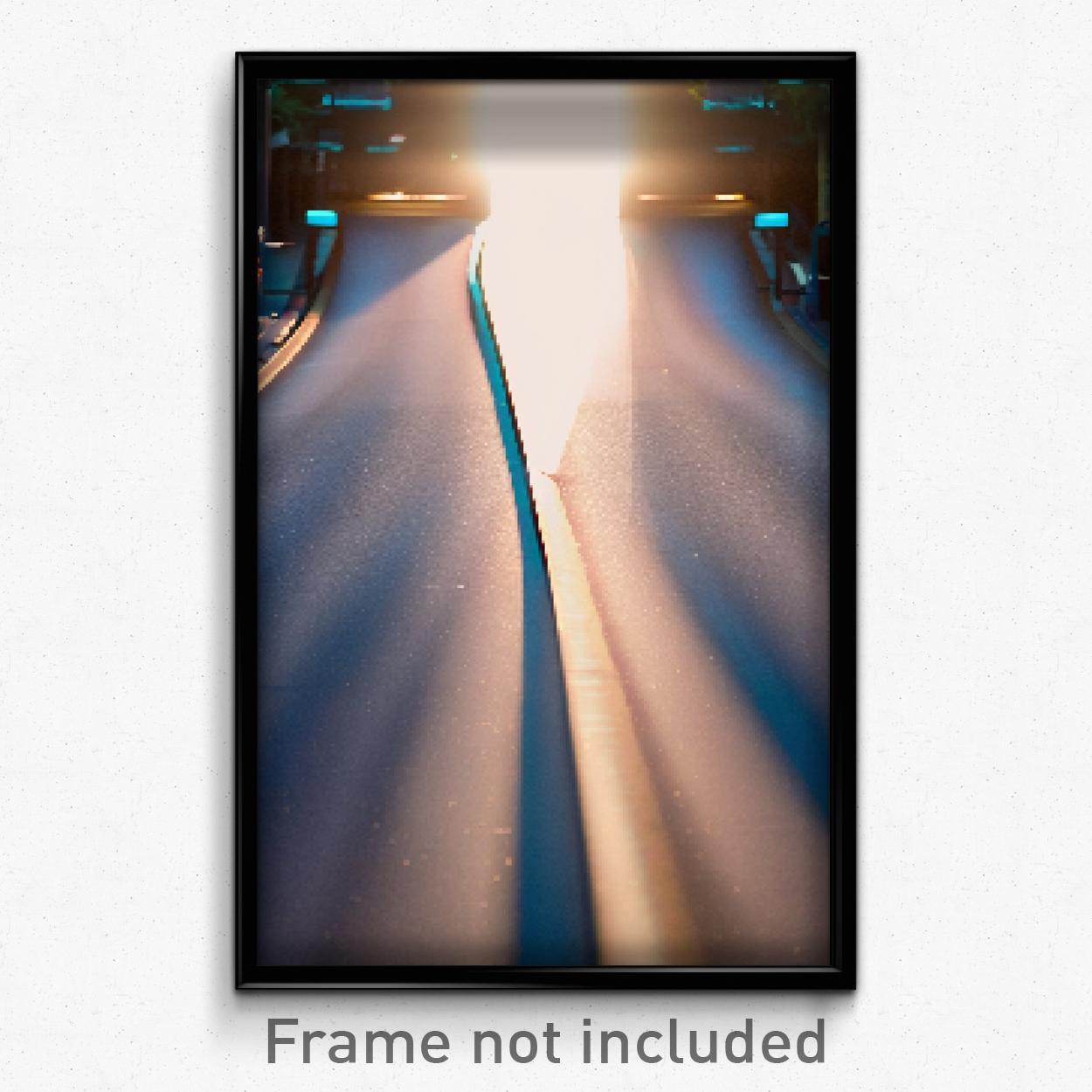 8-Bit Pixel Art Poster - Imperfect Intersection Psychedelic Gamer Print