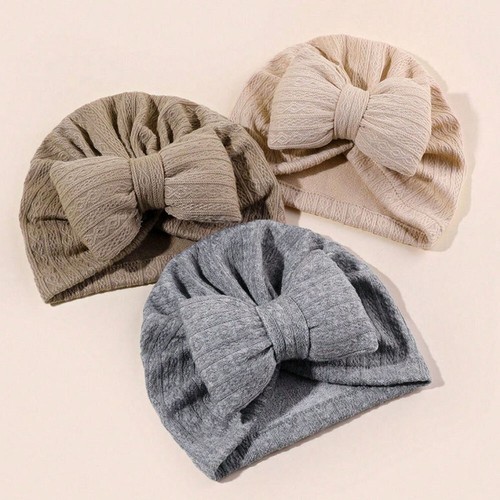 Infant Kids Girl Baby Beanie Turban Hat Newborn Bow Knot Cap Head Wrap Headband✹ - Picture 5 of 29