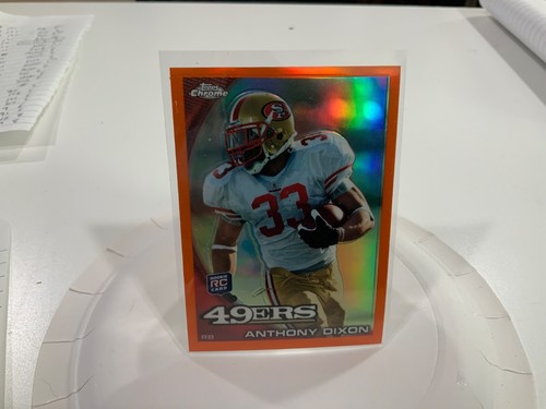 2010 Topps Chrome Orange Refractor C28 Anthony Dixon 49ers