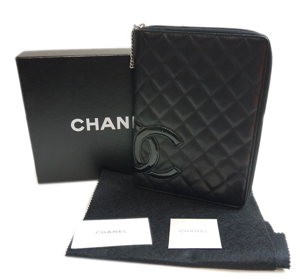 CHANEL シャネル カンボンライン オーガナイザー✨ Authentic CHANEL Cambon Line Notebook Cover Organizer Coco