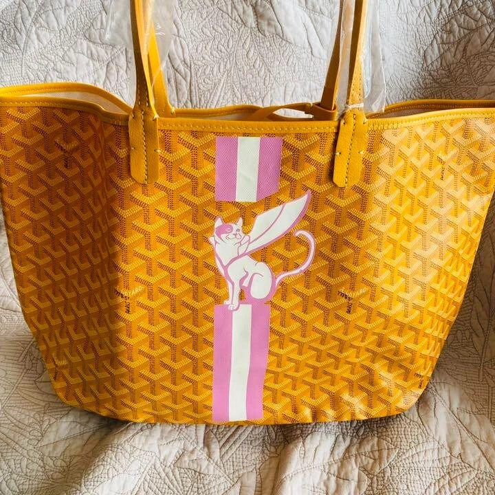 Goyard Saint Louis PM Tote Bag Marker Super Cat yellow UNUSED Japan  Shipping