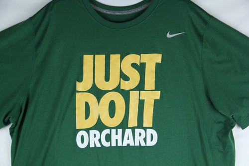 Nike Legend Poly Dri Fit T-Shirt Mens 3XL Green Just Do It Orchard 384407-341 - Picture 2 of 7