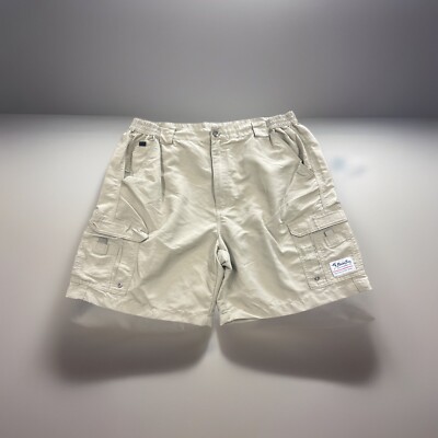 Bimini Bay 42 Performance Nylon Cargo Fishing Shorts Khaki Preowned 
