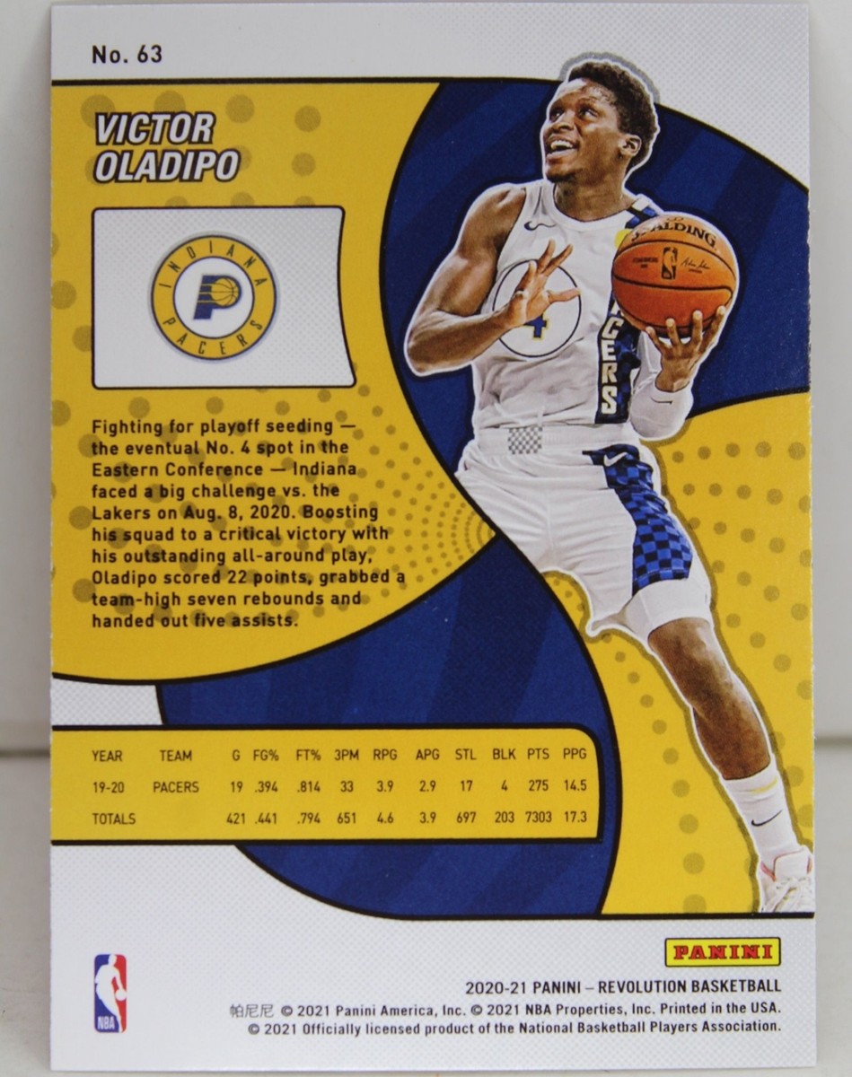 Victor Oladipo 2020-21 Revolution Basketball Refractor Card #63