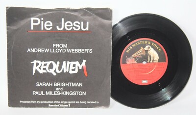 Sarah Brightman - Pie Jesu - 1985 Vinyl 7'' Single - HMV WEBBER1