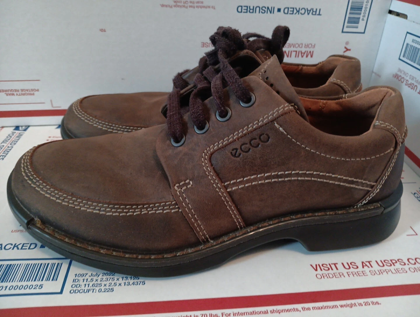 OXFORDS UOMO ECCO FUSION II MARRONE CACAO TAGLIA 7