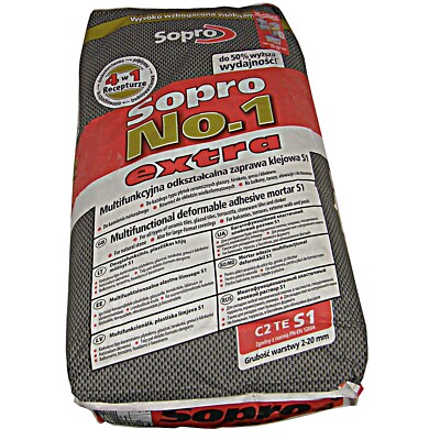 SOPRO No.1 S1 Flexkleber, Fliesenkleber, Natursteinkleber 400 Multifunktions