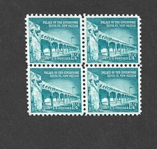 US STAMP 1031a BLOCK 1 1/4 cent governors palace NM  MINT NH OG FREE SHIP