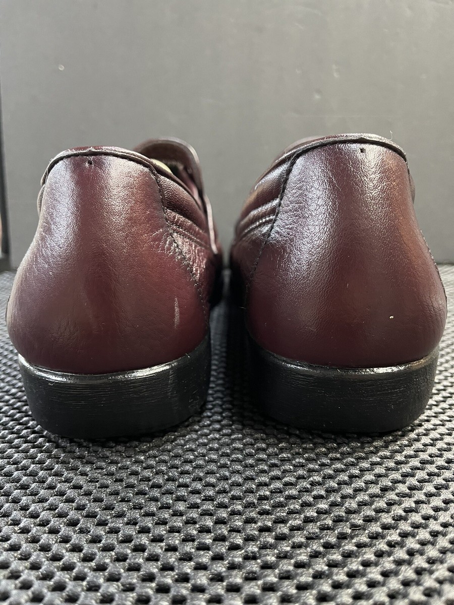 MENS SAS ALAMO SLIP-ON PENNY LOAFERS US 13M PEBBLED LEATHER  display picture 2