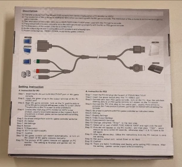 Wii / PS3 VGA Cable by MaxPlay – High-Quality Video Output to VGA Monitors or HD - Image 4 of 4