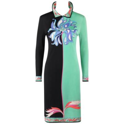 green pucci dress Plus Size Scarlett & Jo Velvet Maxi Gown main image 1