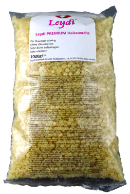1000g Leydi Heisswachs Honig PREMIUM Perlen, Brazilian Waxing, Bikiniwaxing, Wax