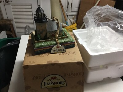 Jim Shore LIGHTED Beacon Of Mount Hope Bay Lighthouse Heartwood Creek #4013220