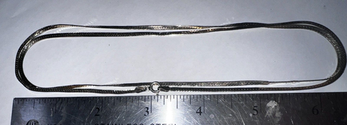 SPECIALE ARGENTO STERLING: collana a spina di pesce DANECRAFT 28 pollici SS-743 - Foto 6 di 9