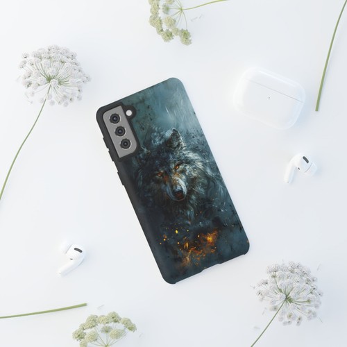 Gray Wolf Brushed Painting - Phone Ink Cover Case for iPhone, Galaxy, Pixel - 第 269/281 張圖片