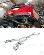For 16-19 Cadillac Cts-v Muffler Delete Quad Tips Axle Back Mid Pipe Exhaust