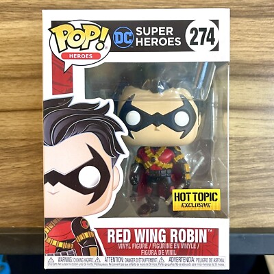 Red Wing Robin Funko Pop! #274 DC Super Heroes Hot Topic Exclusive