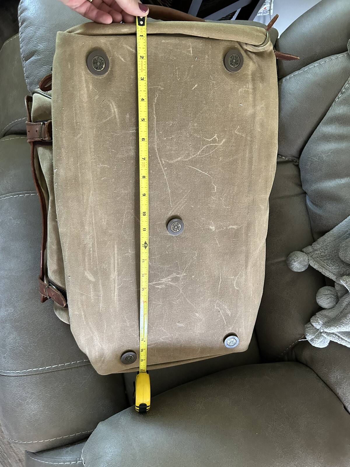 Bob Timberlake Travel Duffel Bag Leather Canvas eBay