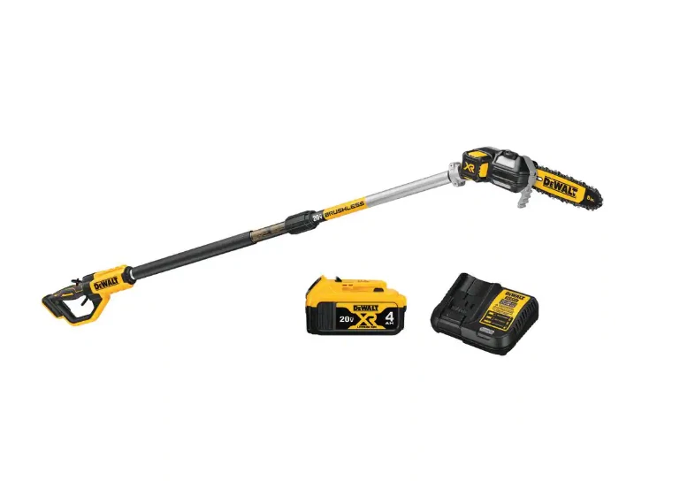 Battery powered pole sale saw