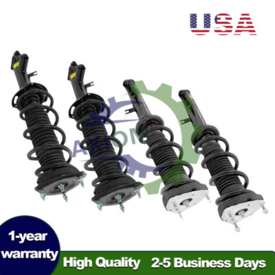 4x Front Rear Shock Struts Assys w/Adaptive Fit Infiniti Q50 Q60 Sport RWD 16-24