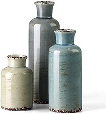 Ceramic Vase Set of 3Small Vases for Home Decoration,Modern Farmhouse Decoration