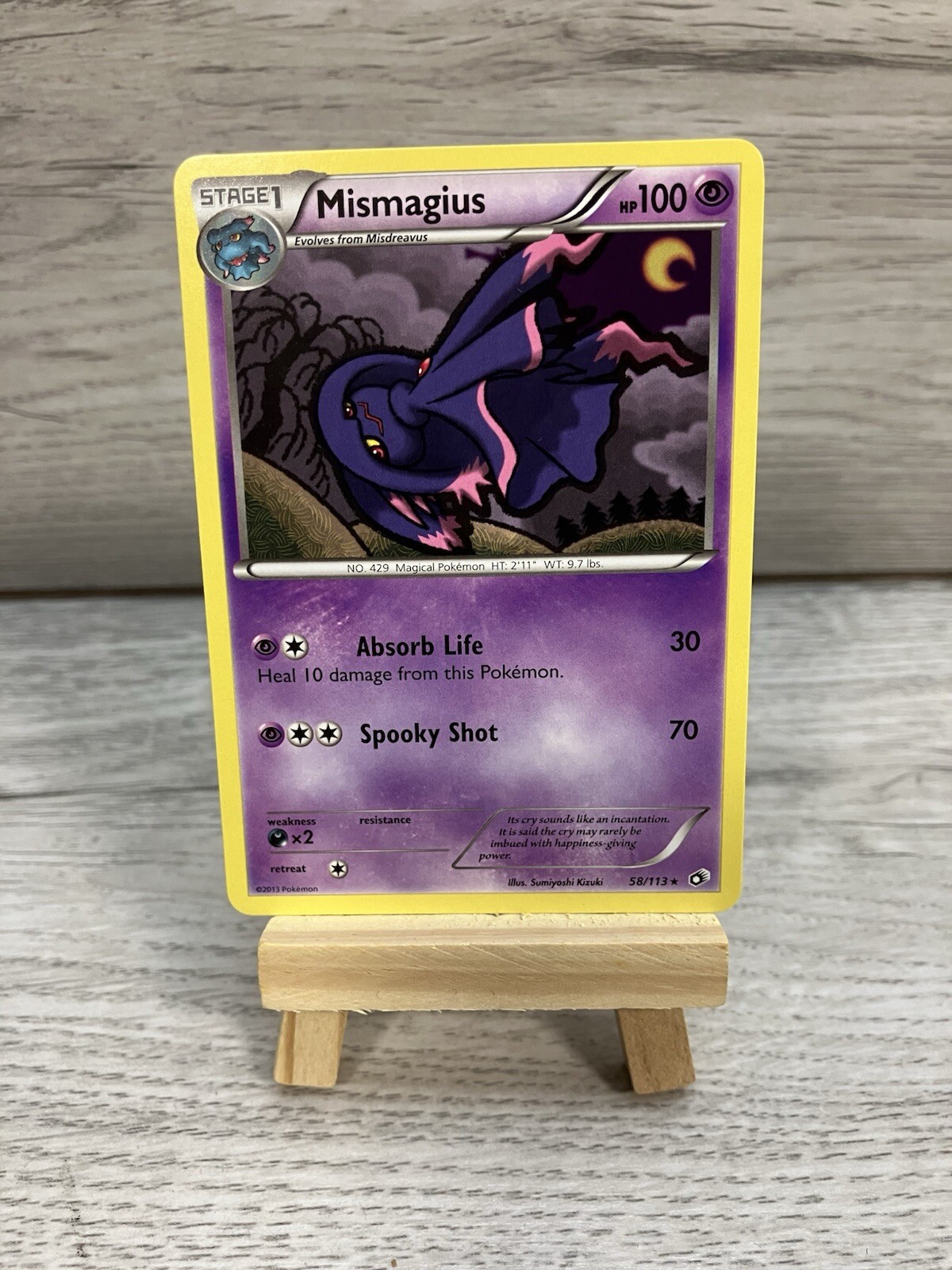 Pokémon TCG Mismagius Legendary Treasures 58/113 Regular Rare