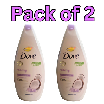 Dove Relaxing Shower Gel with Jasmine & Coconut Milk, 450ml (Pack