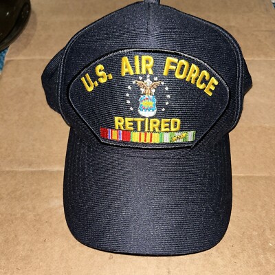 US AIR FORCE RETIRED Baseball Cap Mens OS Eagle Crest Snapback