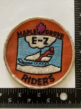 Vintage Snowmobile Jacket Club Patch Maple Grove MN E-Z Riders  Advertising