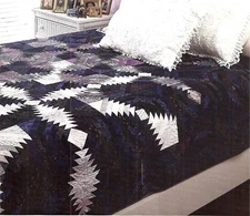 WINTER NIGHT ---   BLOCK & STRIP VINTAGE  QUILT PATTERN