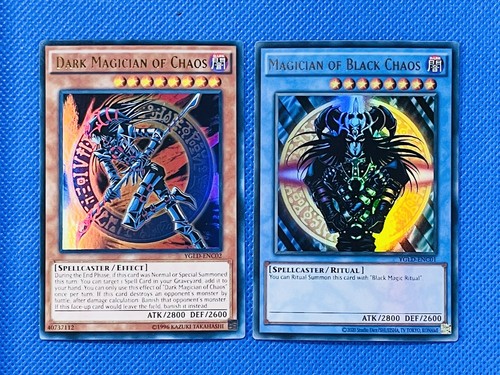 Yugioh Magician of Black Chaos (Ultra Rare) + Dark Magician of Chaos