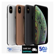 Apple iPhone XS 64GB 256GB GSM Unlocked T-Mobile Verizon At&t -Silver/Gold