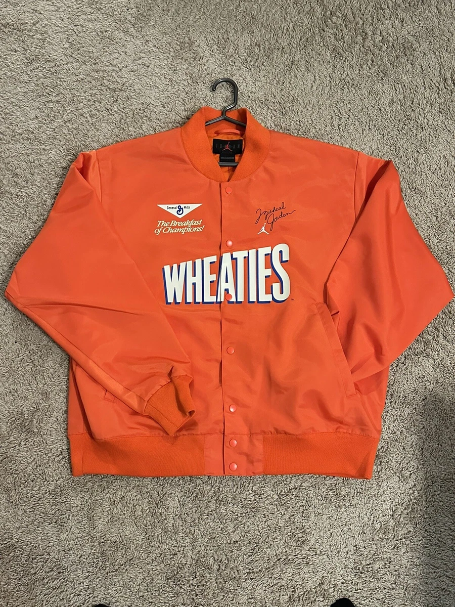 Nike Air Jordan Flight MVP Wheaties Jacket Orange DV7578 817