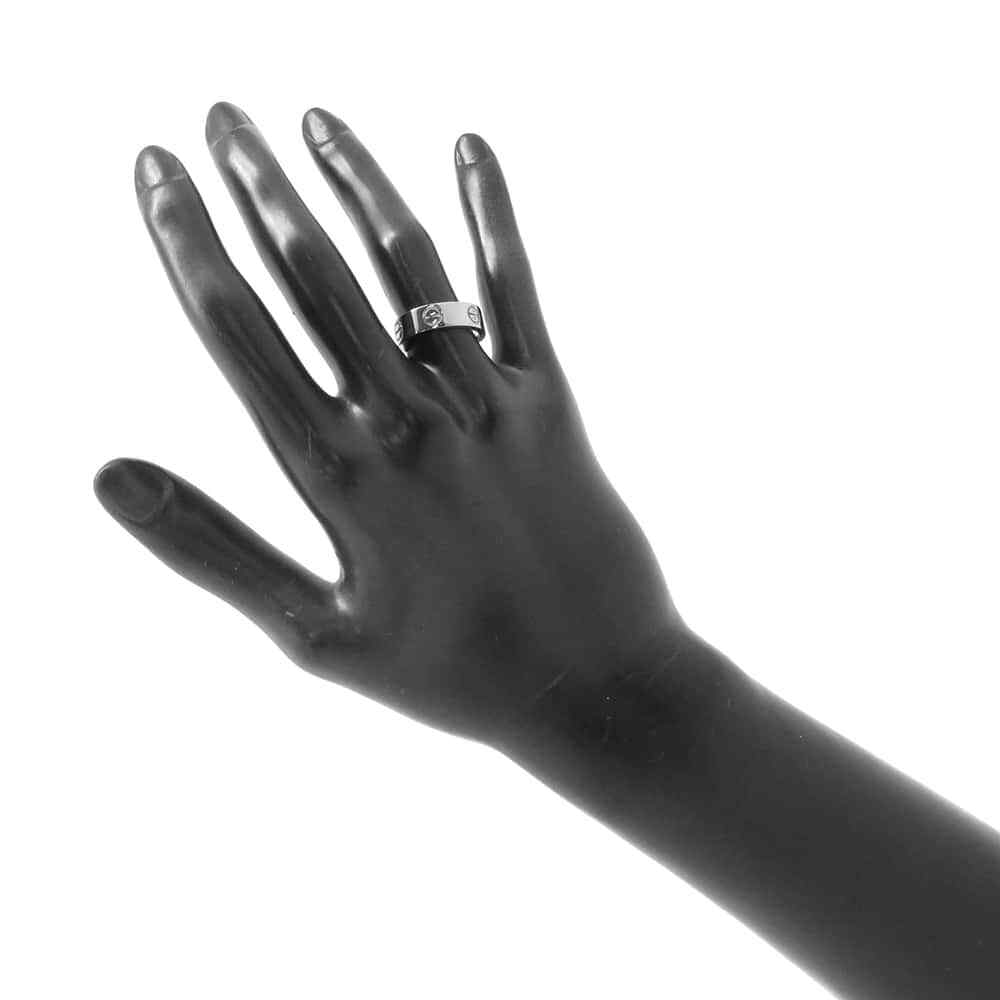 CARTIER Love Ring Size 50/#10 18K White Gold | eBay
