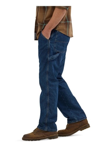 Wrangler 36x30 NWT Men's Relaxed Seat & Thigh Fleece Lined Carpenter Jeans NWT - Picture 4 of 9