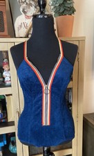 Vintage 1960s Swimwear/Romper - Vintage Beach Party Swimwear - Size 7