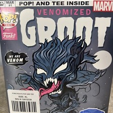 🔥Figura Vinilo Funko Pop Exclusiva Venomized Groot con Camiseta X-LARGE Camisetas Pop