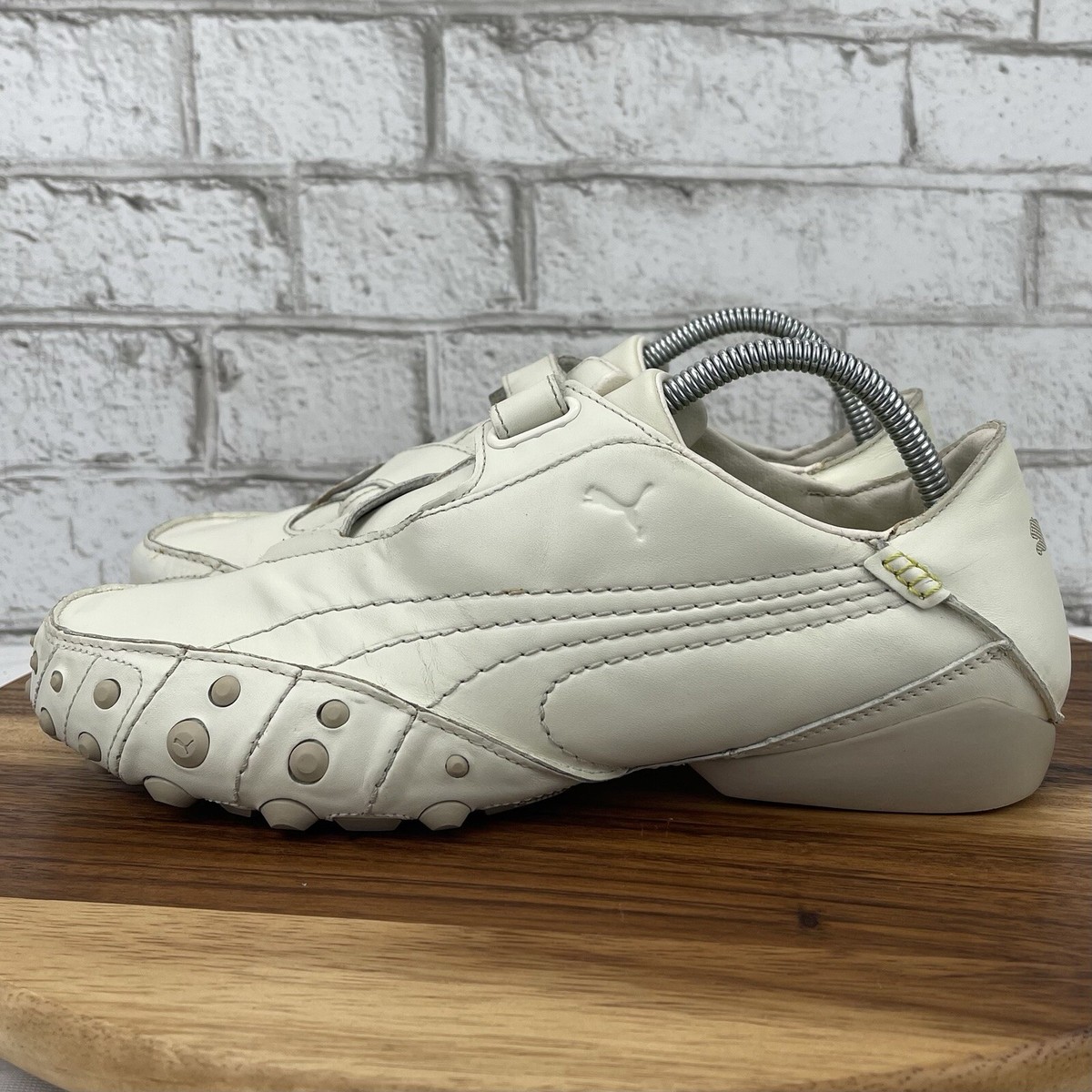 VTG Puma Amoko 345123 19 Mens 9.5 Off White Leather Hook VTG Puma Amoko 345123 19 Mens 9.5 Off White Leather Hook