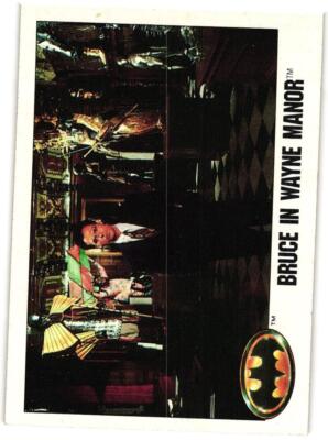 1989 Topps Batman #23 Bruce in Wayne Manor