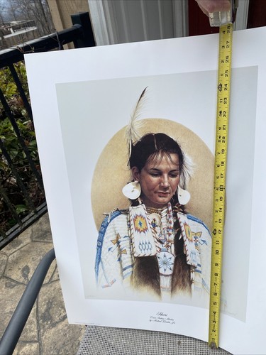 Michael Gnatek Jr. Signed Print - Harri - Crow Indian Maiden - Picture 10 of 10