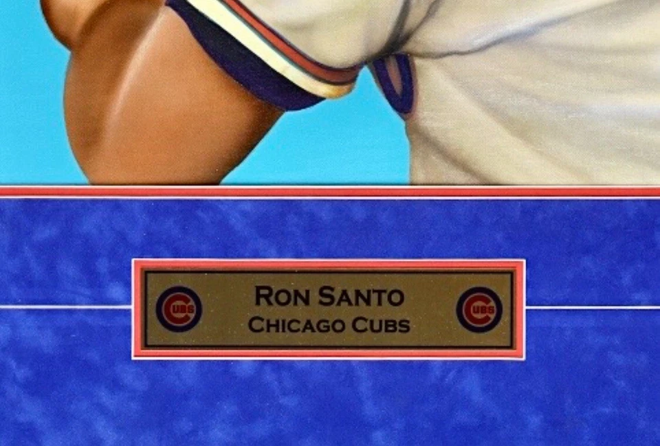 1/1 💥Ron Santo💥 Chicago Cubs Signed 24x32 Canvas Art Gary Longordo Autograph - Image 4 of 4