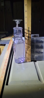 Vintage Cathedral Style Pickle Jar Late 1800s Amethyst