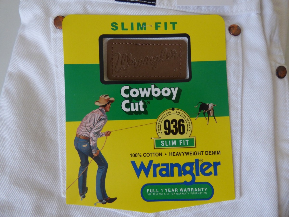 Wrangler 936 Cowboy Cut Slim Fit Jeans Men's 100% Cotton- All