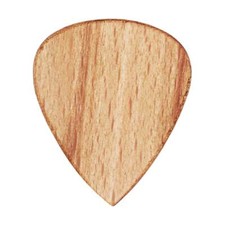 Light Steamed Beech Wood Guitar Pick - 1.5 mm 351 Shape Handmade Exotic Plectrum