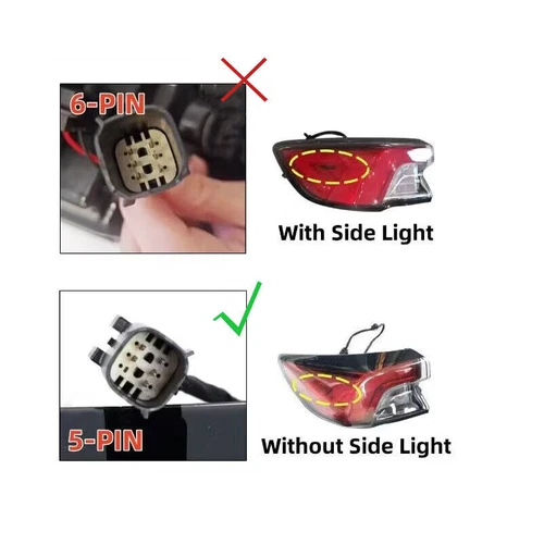 Tail Light Brake Turn Signal Light For 2020 2021 Ford Escape Pair Rear Outside - Imagen 5 de 10