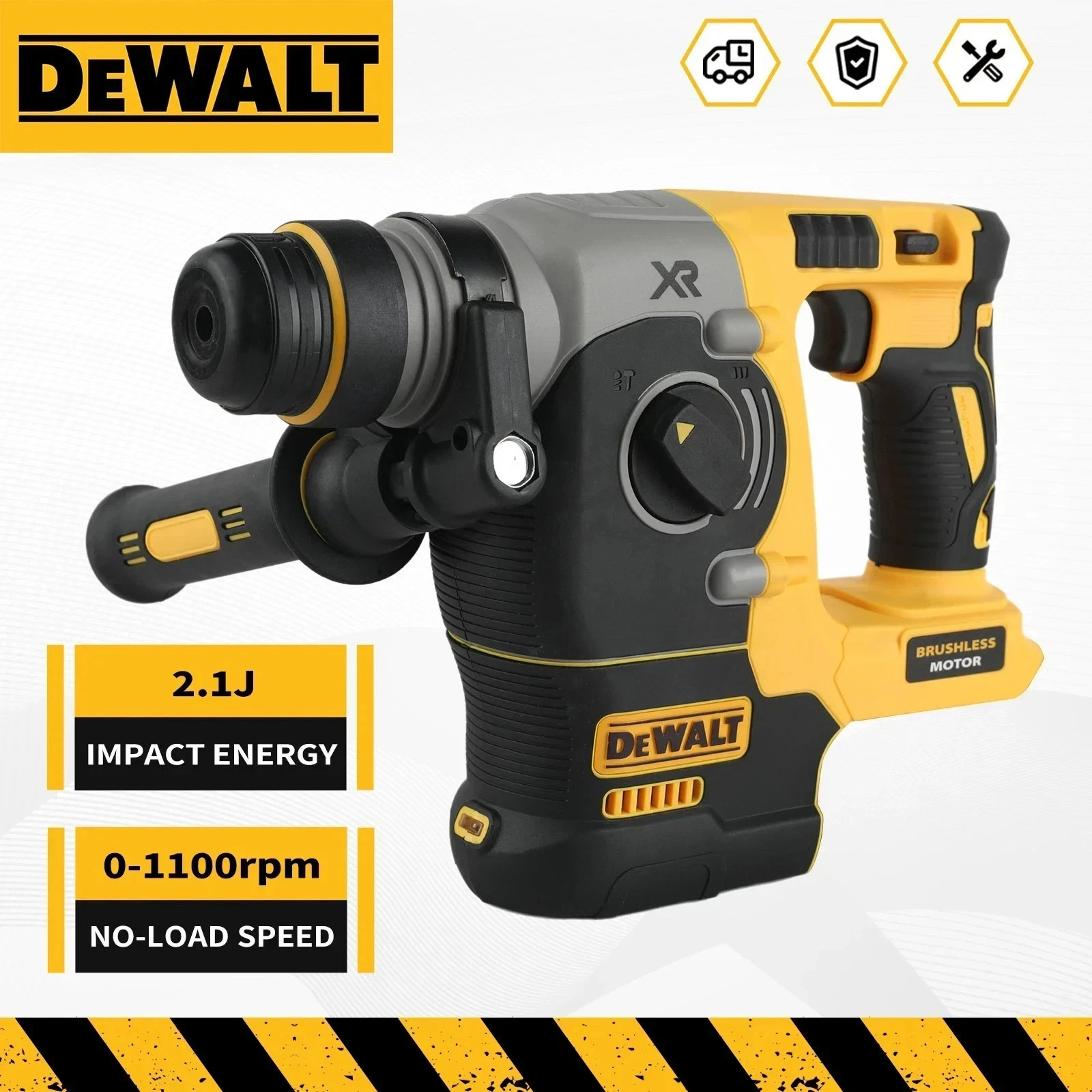 DEWALT DCH273 XR 20V SDS+ Rotary Hammer Drill Brushless 6Ah Kit UK Case