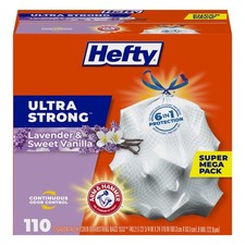 Hefty Ultra Strong 13 Gallon Trash Bags, Tall Kitchen Trash Bags 13 Gallon Si...