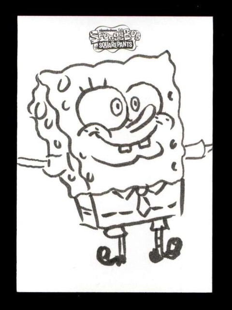 Spongebob Schwammkopf 2025 Topps Chrome Masterpiece Sketch #1/1 Dan Cooney T6908